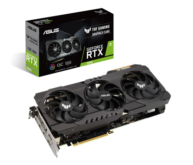 ASUS GeForce RTX 3080 TUF GAMING OC 10GB GDDR6X - 590074 - zdjęcie